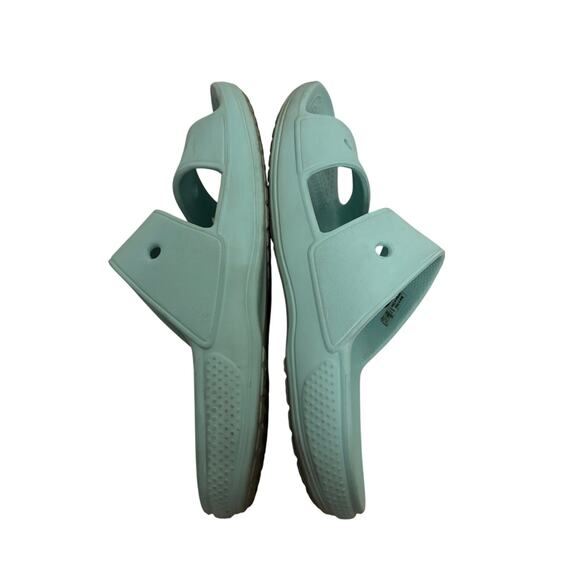 Crocs Classic Slides Womens Size 9 Blue Double Strap Slip-On Sandals - Picture 5 of 9